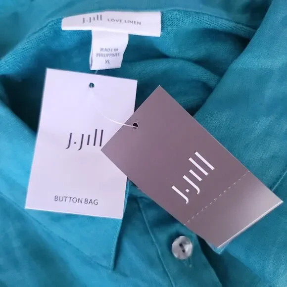 J Jill Love Linen Shirt Top XL - Picture 11 of 14